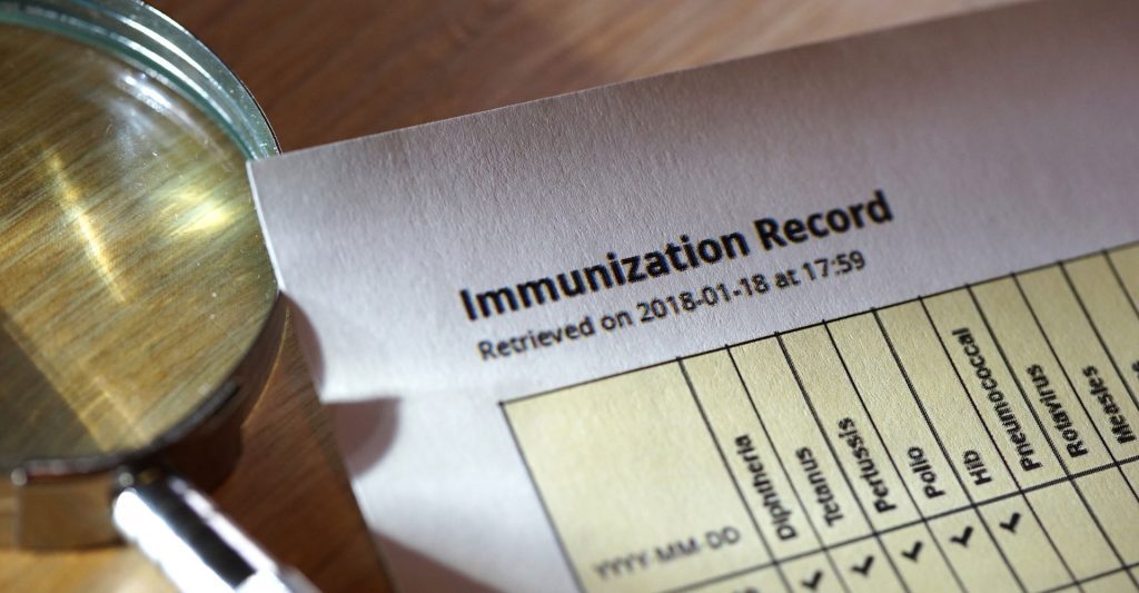 Immunization record