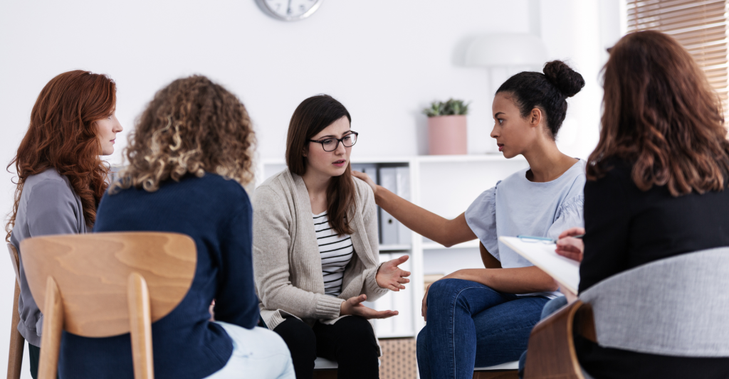 Group of women in therapy