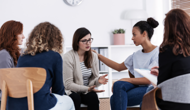 Group of women in therapy