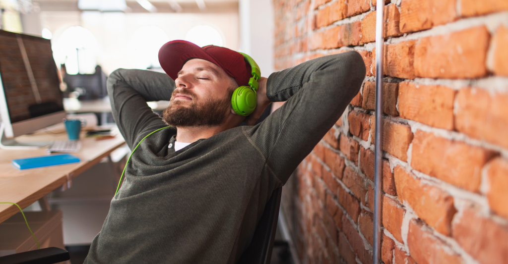 Man taking a nap