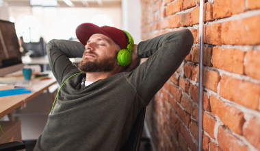 Man taking a nap