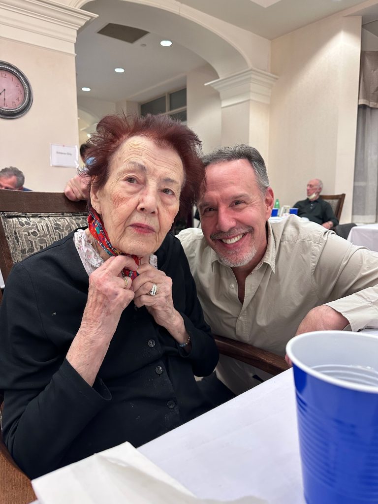 The author with his mother, Mrs. Eisen.