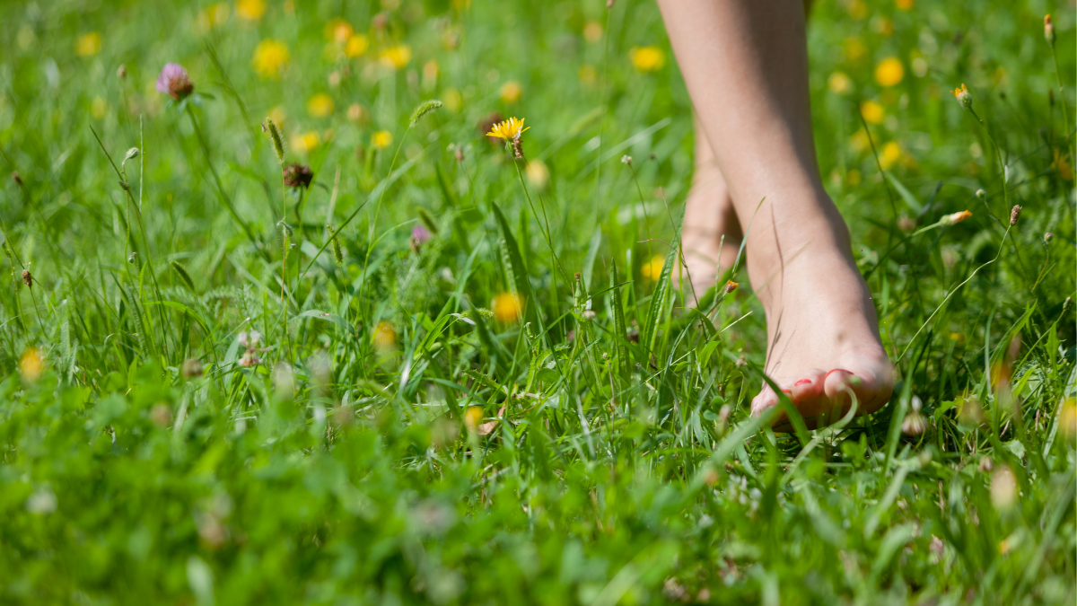 Walking barefoot