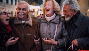 Happy older adults