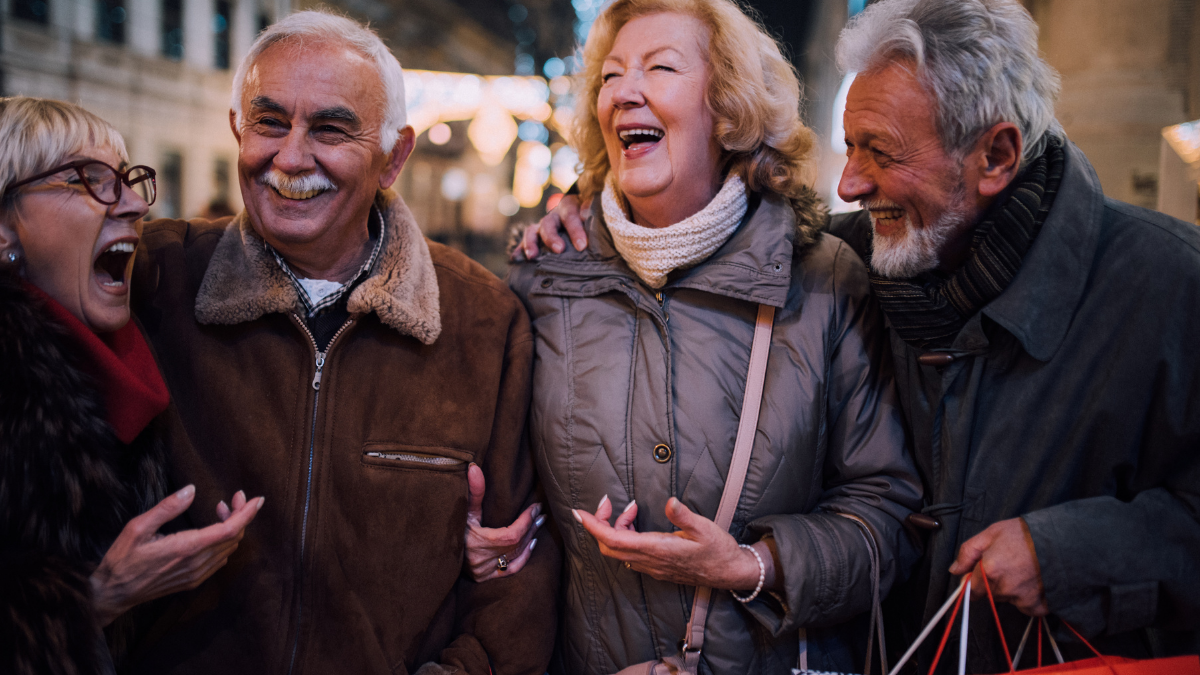 Happy older adults