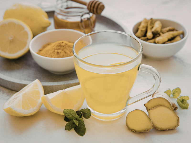 Ginger turmeric tea
